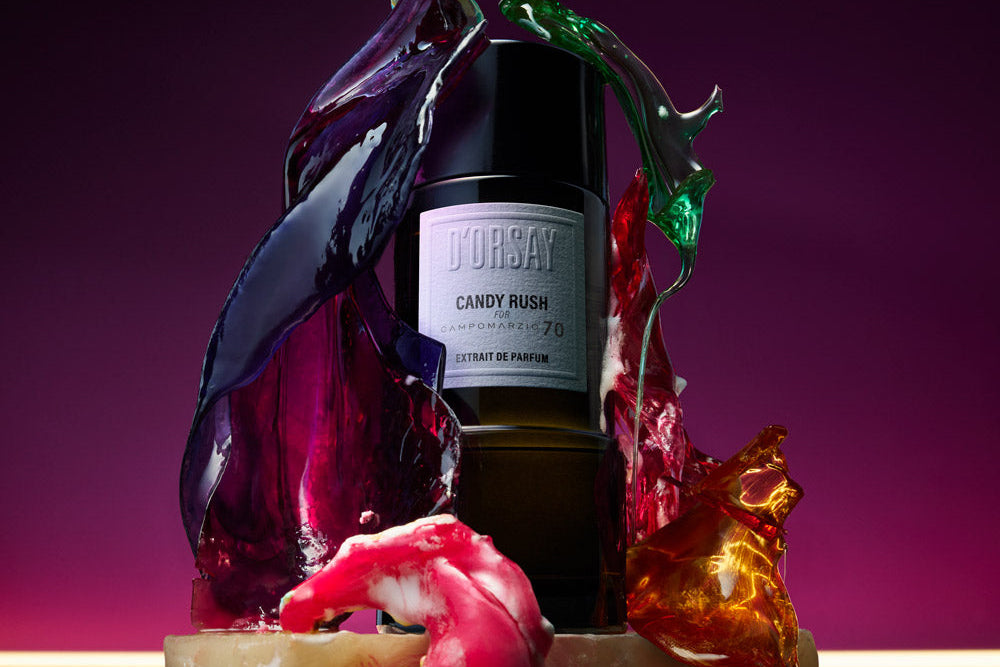 CANDY RUSH : NOUVEL EXTRAIT DE PARFUM EN EXCLUSIVITÉ POUR CAMPOMARZIO 70 ET LA BOUTIQUE D'ORSAY PARIS