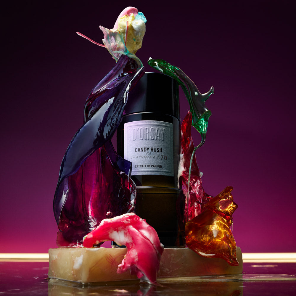 CANDY RUSH : NOUVEL EXTRAIT DE PARFUM EN EXCLUSIVITÉ POUR CAMPOMARZIO 70 ET LA BOUTIQUE D'ORSAY PARIS
