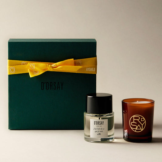 Tender perfume and candle duo